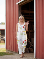 Velina | Garden Strap Jumpsuit