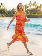 Leilani | Painted Path Midi Dress
